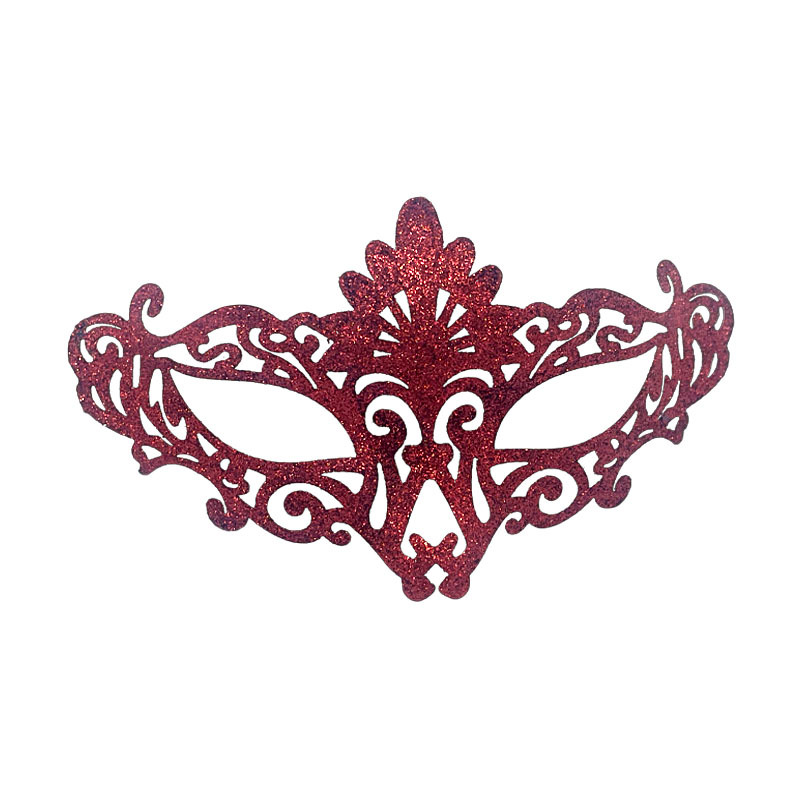 Nuevo Halloween máscara de mitad de cara retro retro máscara de polvo de pavo real máscara de maquillaje máscara de fiesta máscara de ojos