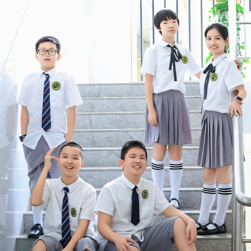Chorus Performance Clothing Primary and Secondary School Students Junior High School Students Graduation Season College Style jk Uniform White Shirt Pleated Skirt Class Clothing Chorus Performance Clothing Primary and Secondary School Students Junior High School Students Graduation Season College Style jk Uniform White Shirt Pleated Skirt Class Clothing