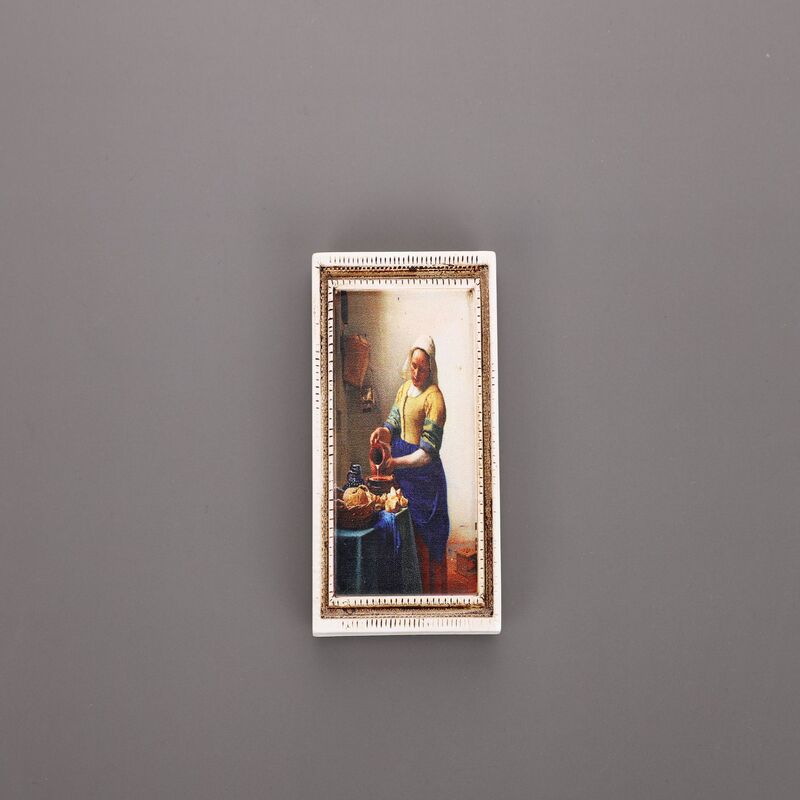 树脂冰箱贴立体世界名画相框冰箱贴油画磁吸贴文创梵高冰箱贴批发|undefined