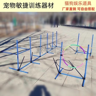 Pet Dog Outdoor Sports Competition Dog Agility Training Equipment Jump Ring Jump High Frame Around Pole Simple Cat and Dog Toy