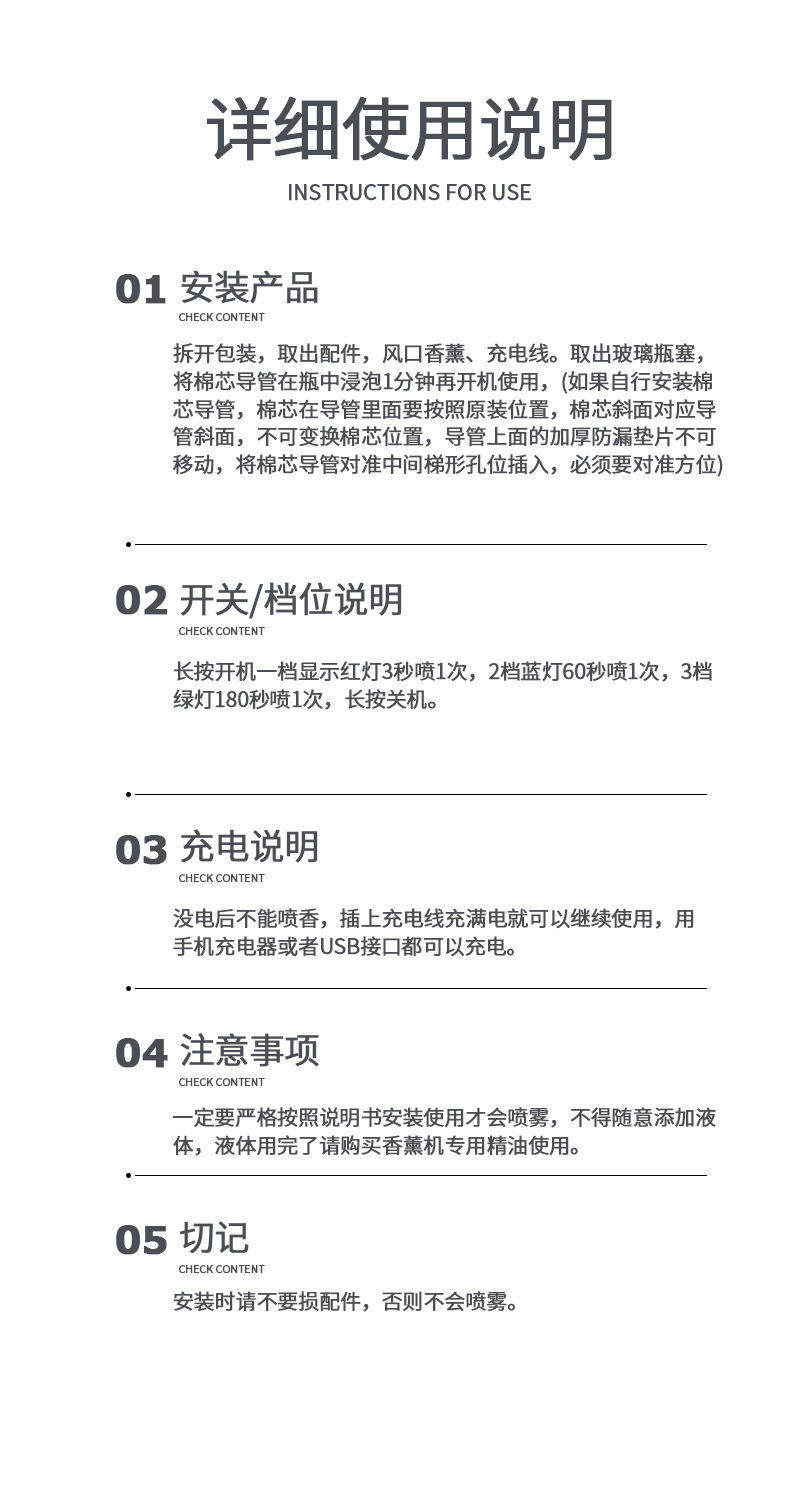 Zhongheng Car Air Vent Robot Aromatherapy Smart Spray Fragrance Diffuser for Car and Home, Creative and High-End Decoration
