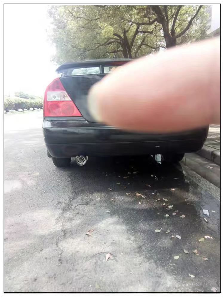 Car exhaust modification sound system, universal stainless steel direct exhaust with back-pressure tail section, rumble exhaust for street racing car sound