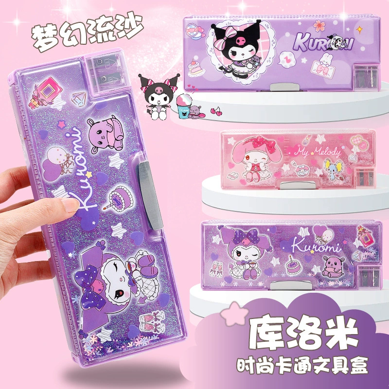 Sanrio, двусторонний складной карандашный пенал для учащихся начальной школы для мальчиков и девочек