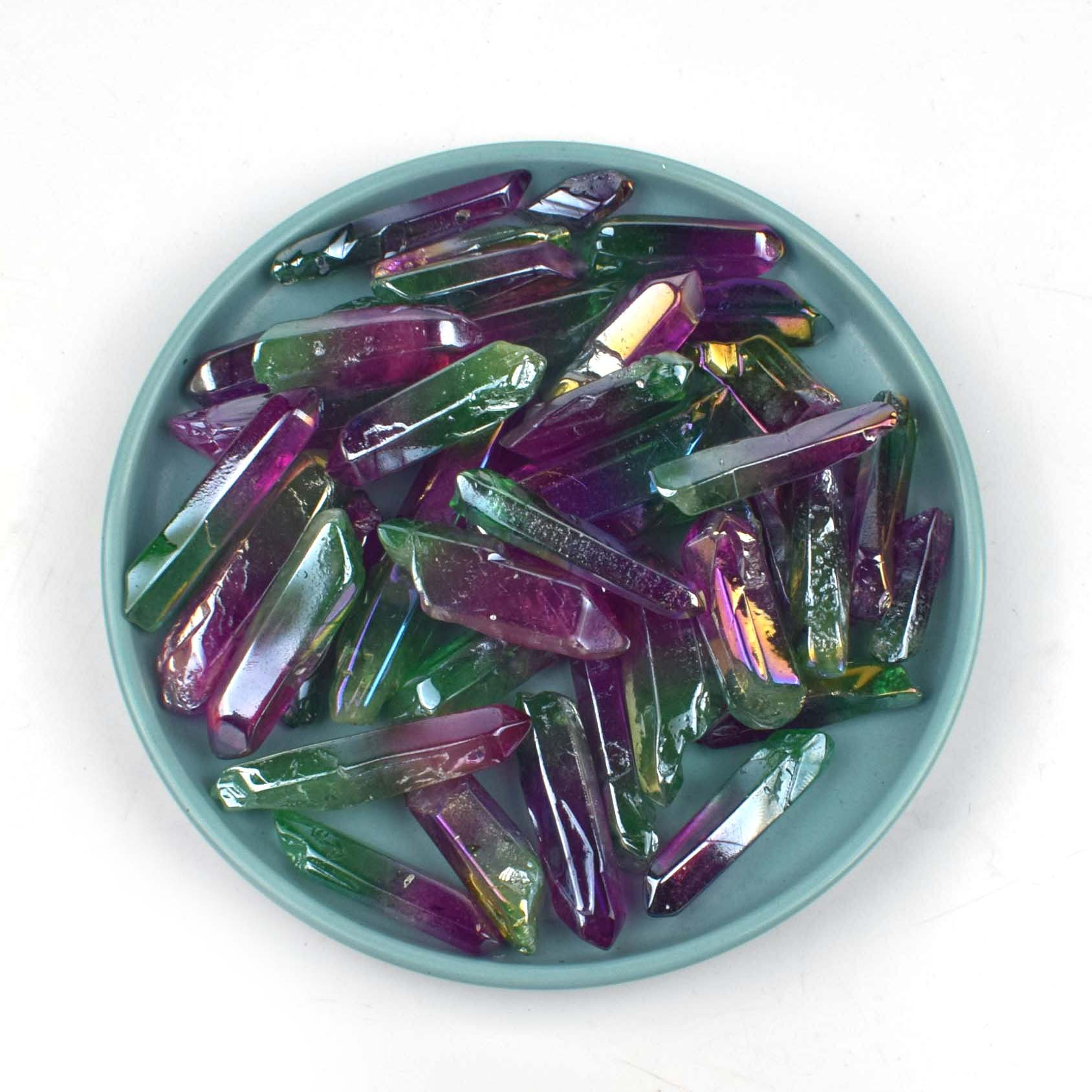 보라색 녹색 더블 컬러 [3-5cm]]