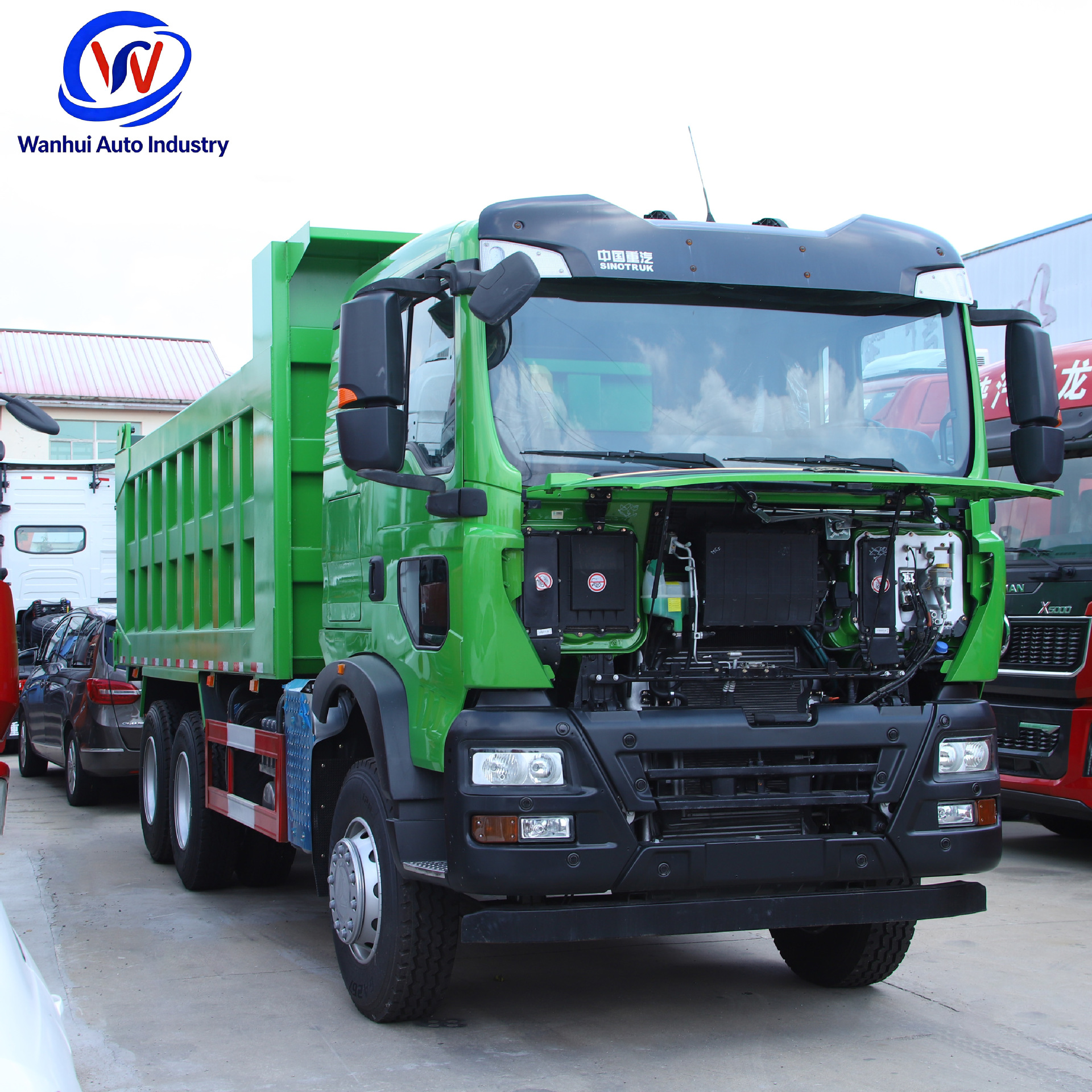 China Heavy Duty Truck Howo Tx400 Horsepower Dump Truck 6X4 National Vi Weichai Wp10H Engineering Dump Truck with Rear Eight Wheels
