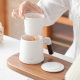 Ceramic Cup Tea Separation Cup Drinking Mug with Filter Office Cup Accompanying Gift Cup Gift Set logo