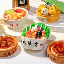 新款中国菜系仿真肉类食玩冰箱贴高货树脂冰箱贴批发厂家直销