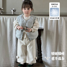 秋冬款女童羽绒马甲 a类婴幼儿白鸭绒轻薄保暖背心内胆宝宝外出服