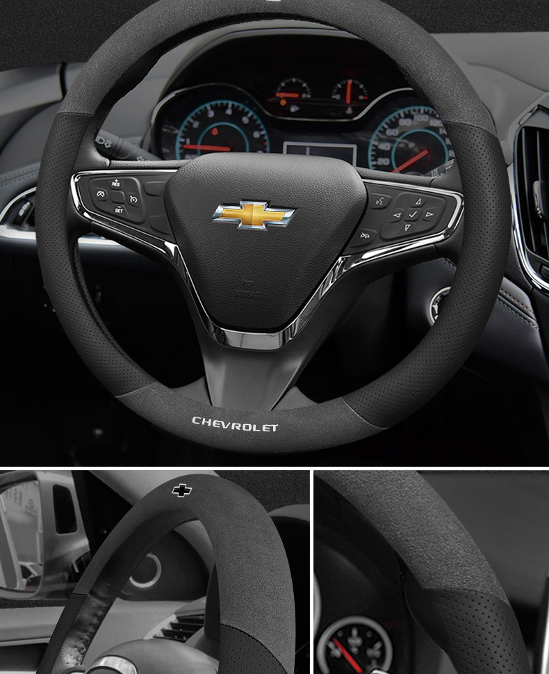 Chevrolet Steering Wheel Cover Malibu XL Saioco Woz Cruze Detector Copaci Fur Handle Cover