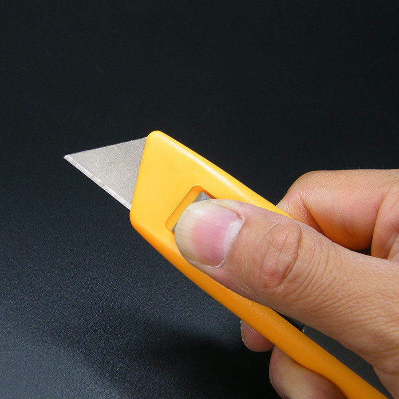 Cuchillo de apertura de caja de seguridad para desmontar artefactos mágicos de entrega rápida Cuchillo de seguridad de rebote automático Cuchillo de corte de papel corrugado Cuchillo trapezoidal