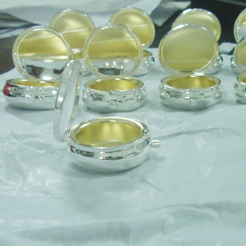 全铜药盒药丸盒金属便携式首饰盒带盖复古创意收纳礼盒