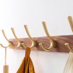 Wooden clothes hook, clothing hook, creative screw-free coat hook, back-of-door clothes hook, wall hook, wholesale