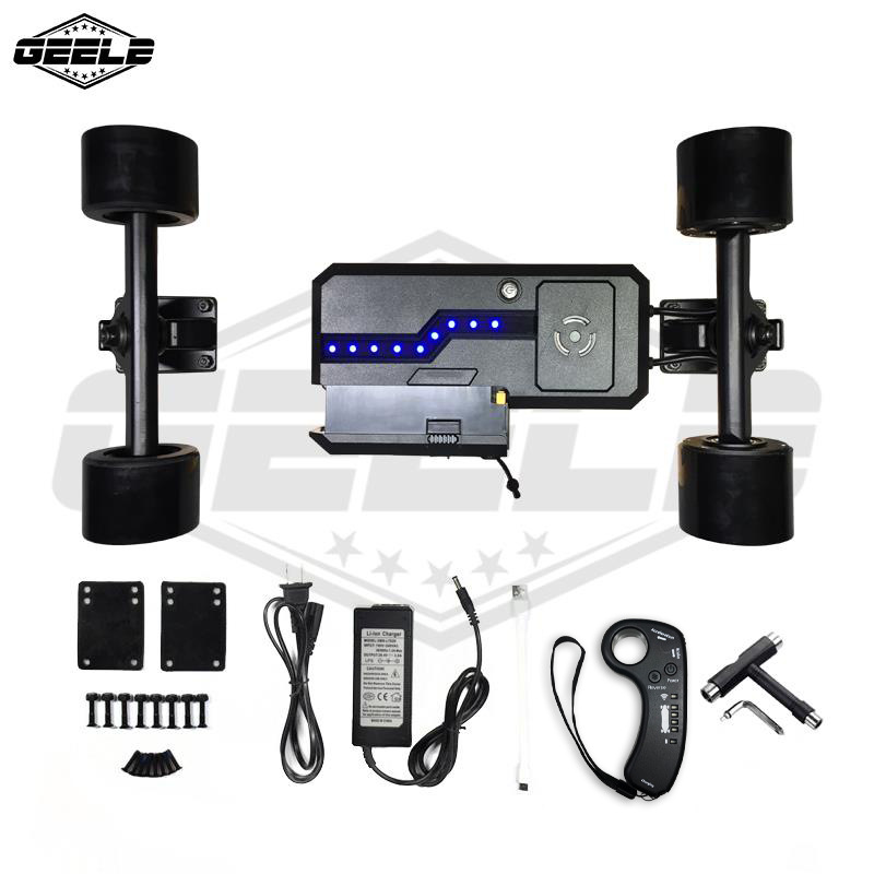 Four-Wheel Electric Skateboard Accessories Remote Control Battery Box Motor Bridge Bracket Charger Dual-Mode Single Drive Kit Assembly