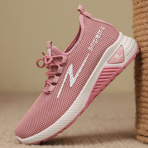 Women's Shoes 2024 Spring New Breathable and Versatile Women's Casual Sports Shoes Feiwei Trendy Women's Shoes Wholesale
