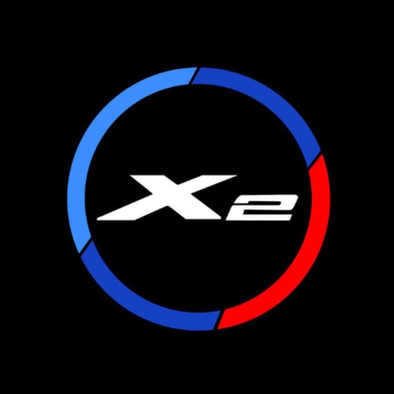 Adecuado para BMW X2 puerta del coche lámpara de bienvenida xDriver25i/sDrive25i lámpara de atmósfera decorativa lámpara de proyección láser