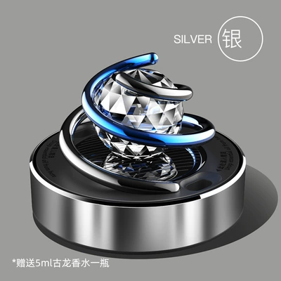 Car Aromatherapy Car Perfume Car Perfume Aromatherapy - silver-with-crystal-ball