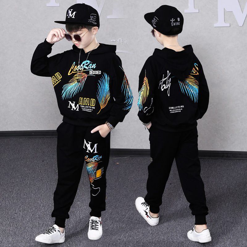 Children's Boys' Autumn Set 2023 Korean Edition New Middle Big Boys Fashion Handsome Street Dance Sports and_voghion.com
