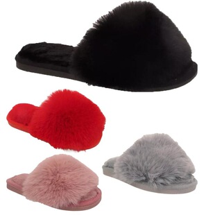 K 49643 Girls Winter Warm Slippers Furry Indoorë�q��Ь