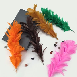 羽毛、羽绒;花边;仿真花