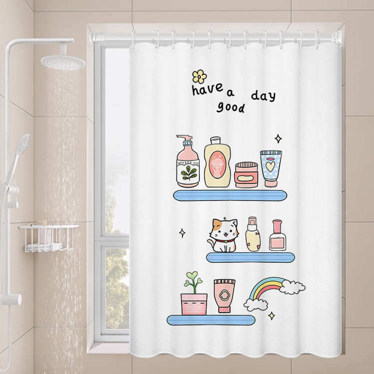 Modern Minimalist Waterproof No-Drill Bathroom Window Curtain, Suitable for Bathroom Privacy, Light-Transmitting Modern Minimalist Waterproof No-Drill Bathroom Window Curtain, Suitable for Bathroom Privacy, Light-Transmitting