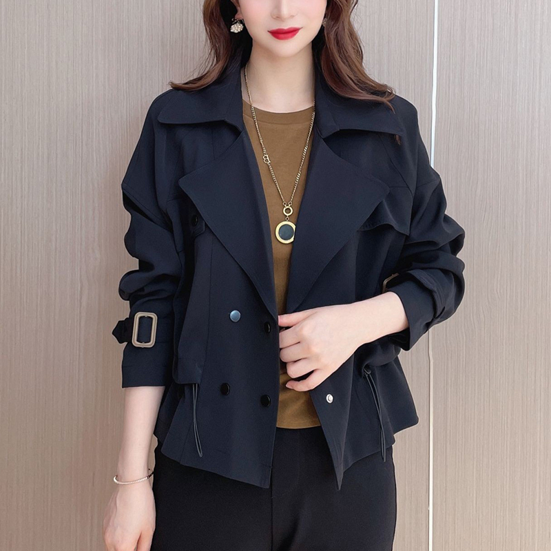 小个子风衣2025今年春秋新款气质时尚感女士短外套英伦风百搭女装|undefined
