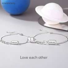 Klassischer Sterlingsilber Moissanit Diamant Partnerring Set_voghion.com