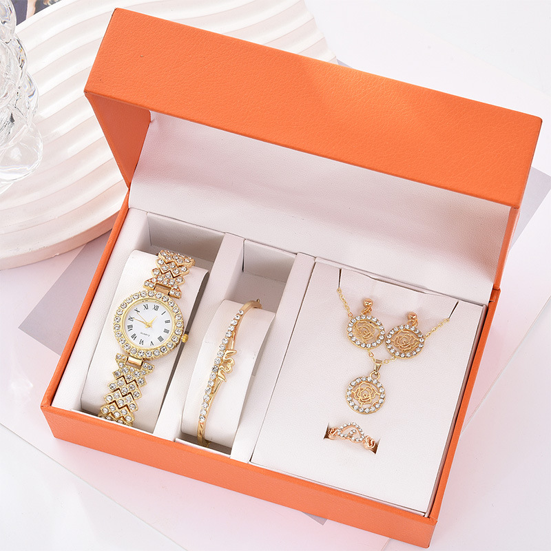 Cross-border explosions Joker dragon watch ladies five-piece watch business fashion trend diamond quartz watch manufacturers wholesale