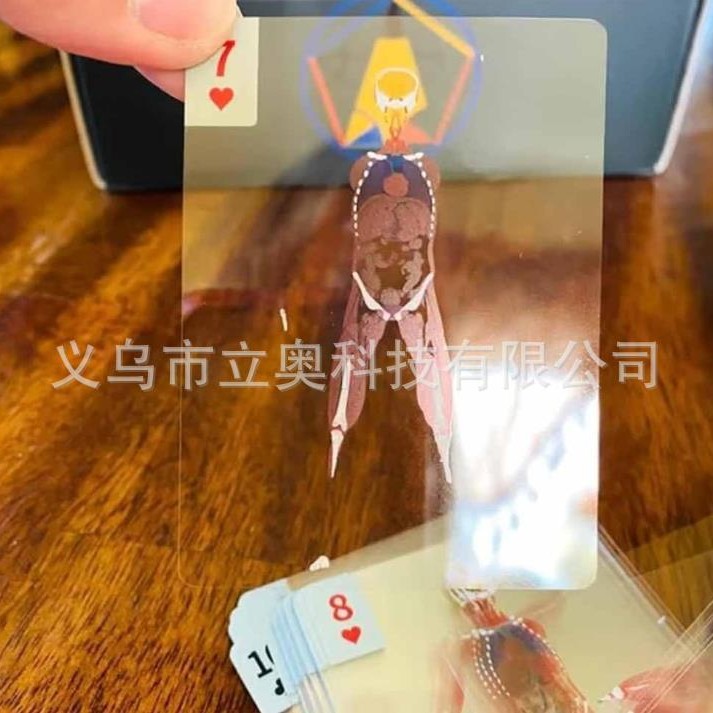 Fascinating transparent anatomy playing cards naipes anatomía transparente