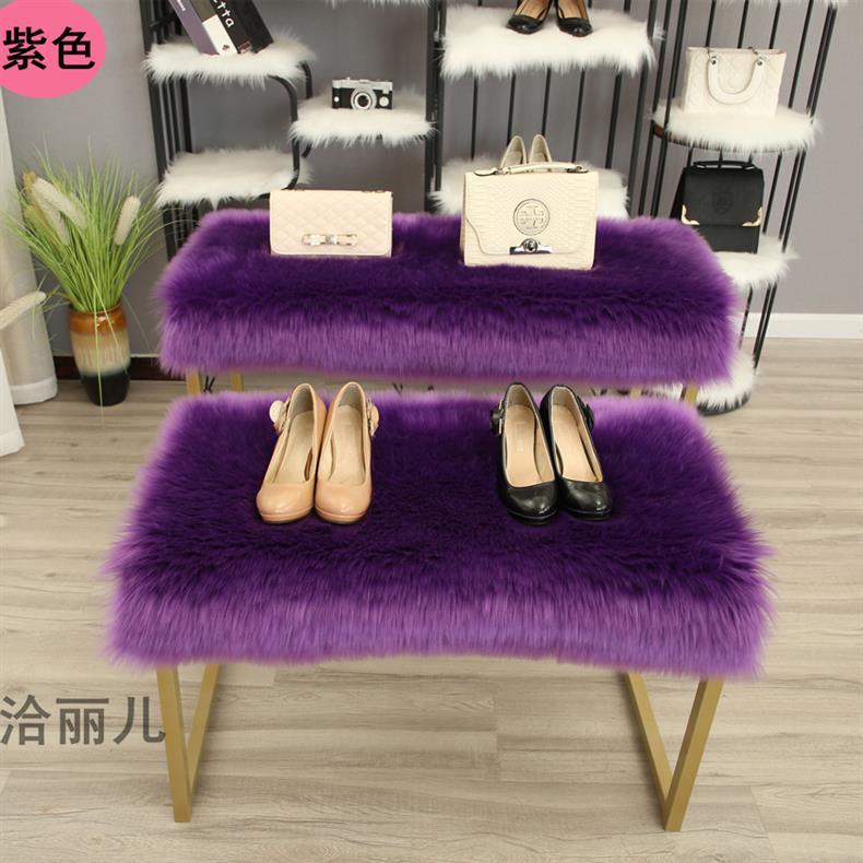 Room Lunch Break Short Plush Bay Window Mat Balcony Blanket High-End Soft Cushion Game Pet German Door Mat Girl
