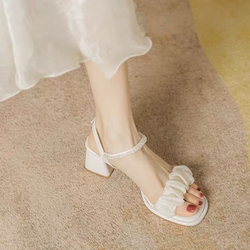 Low shoes platform, sandals, 2022, genuine leather