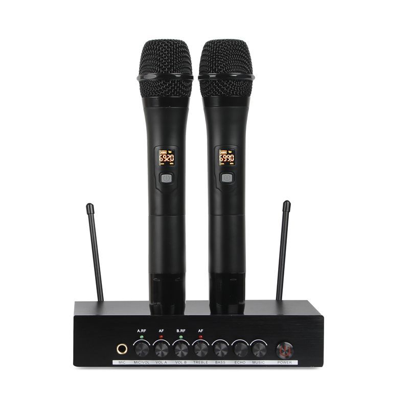 Micrófono inalámbrico del micrófono del ordenador del USB uno-a-dos TV Bluetooth con el karaoke equilibrado del hogar de la familia