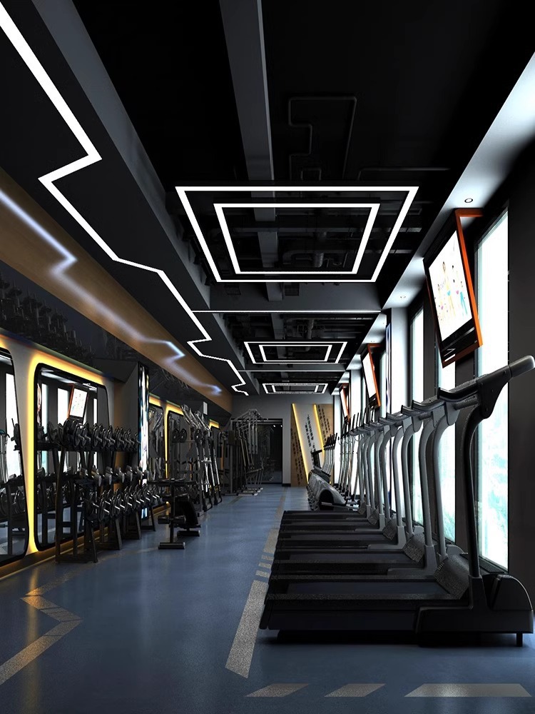 LED empalmado lámpara de barra larga sala de juegos centro comercial supermercado sala de baile ciudad de juegos para niños parque de juegos luz de modelado