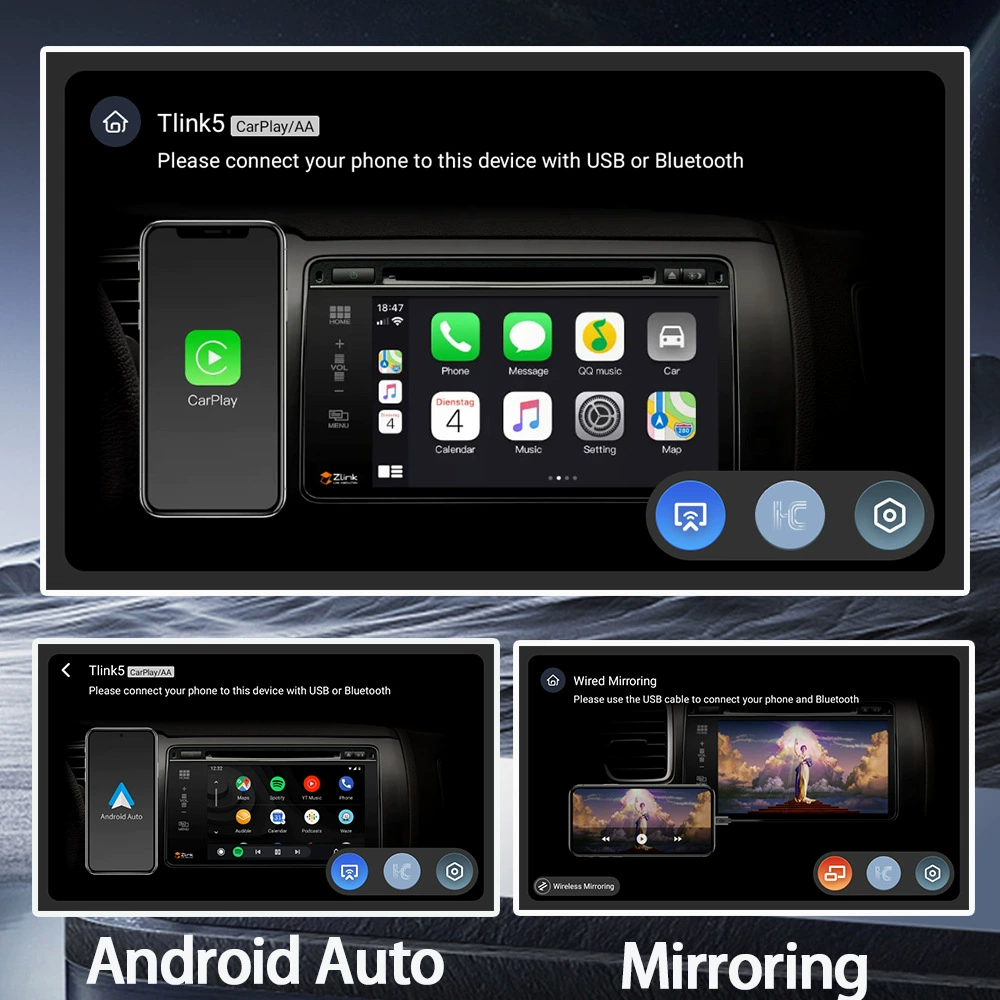 Подходит для 06-11 Toyota Camry, автомобильный большой экран, навигатор Android, CarPlay