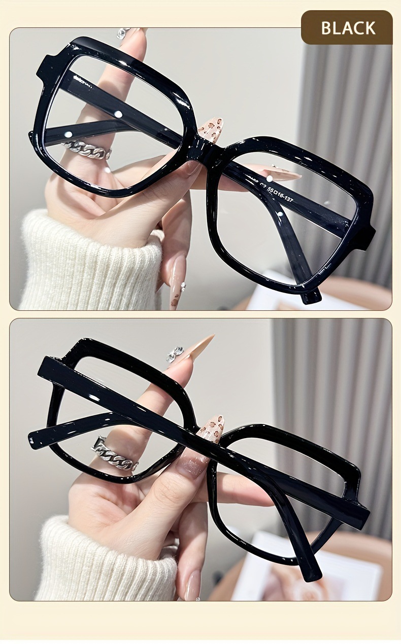 Blue Light Blocking Glasses For Women Oversized Square Frame_voghion.com