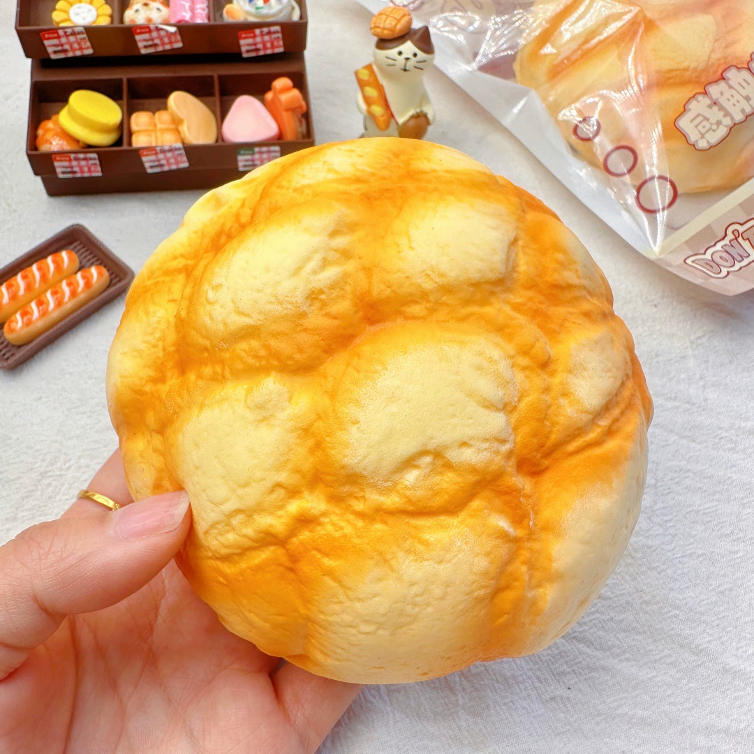 Игрушка squish «хлеб/тост» мягкий сквиши, медленное восстановление, экокожа, антистресс