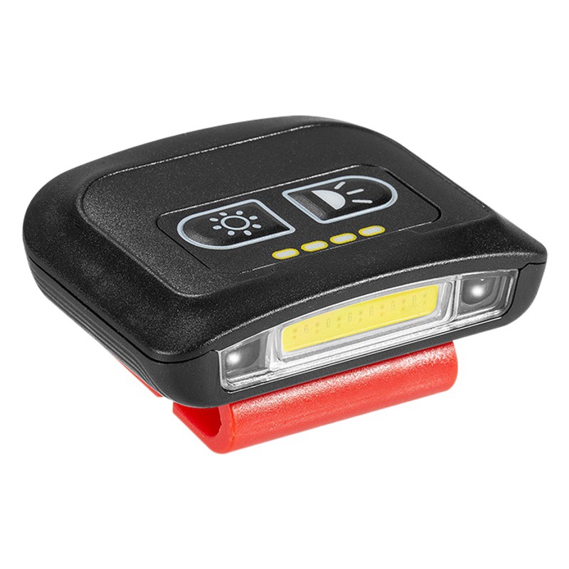 Transfronterizo nuevo LED de inducción faro tapa de la pesca clip de luz de la noche fuerte luz recargable ultra-larga resistencia headwear linterna
