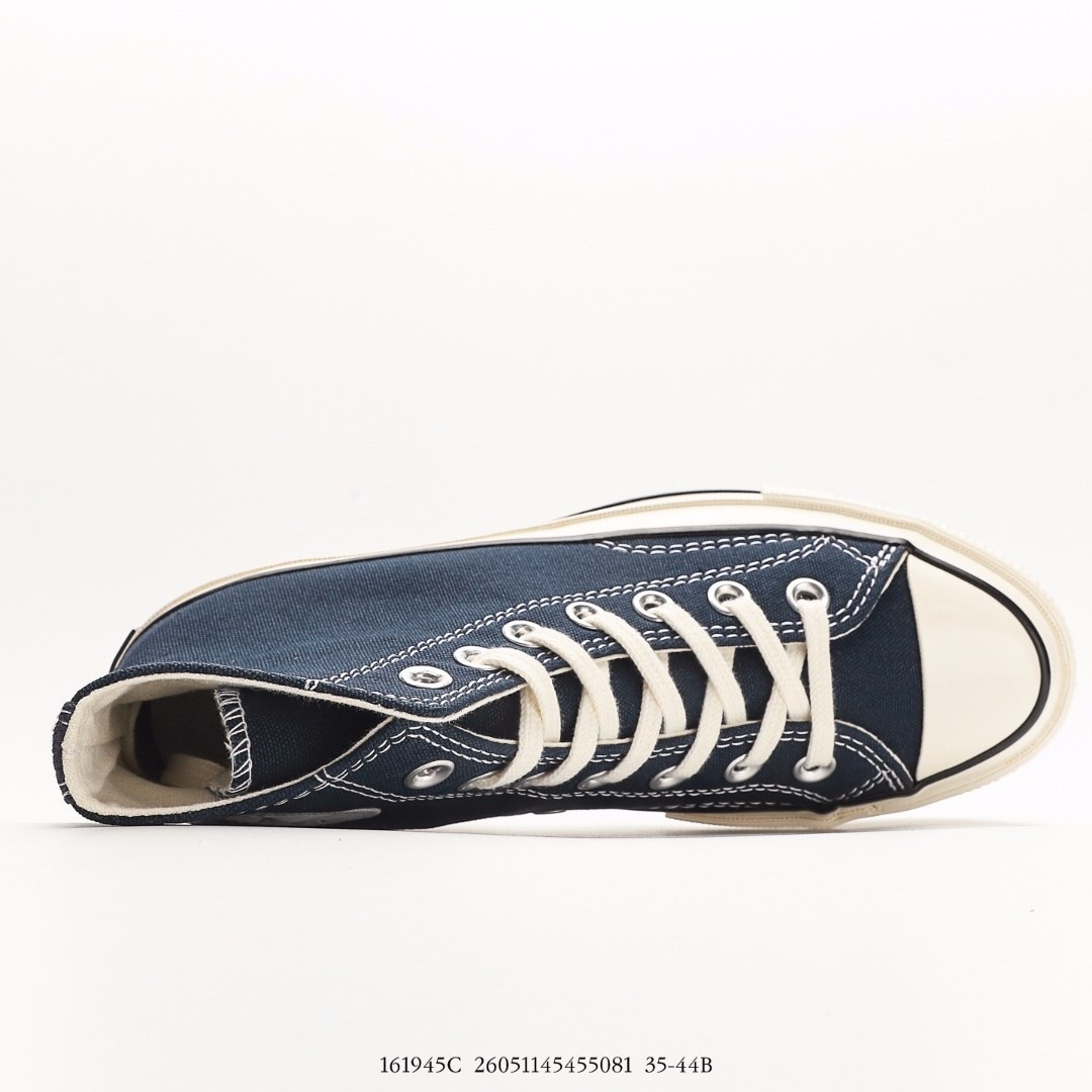 Tenis de Lona Vulcanizados de Caña Alta, Converse 1970s, Unisex, Azul Marino | Resistentes al Desgaste