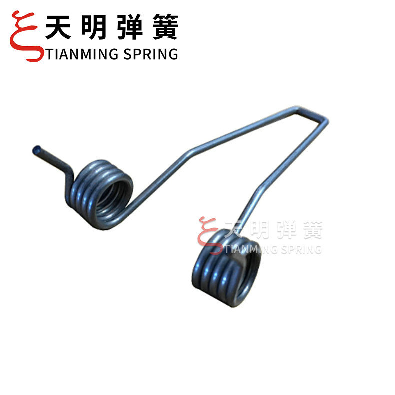 加工扭转灯饰弹簧定 制不锈钢双扭电镀扭簧异形压力夹子五金配件