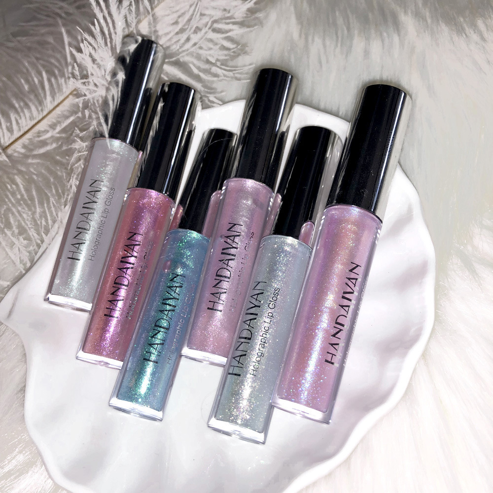Cross-border Pearlescent Lip Gloss Mermaid HANDAIYAN Long-lasting Moisturizing, Dazzling Bright and Polarized Lip gloss Lip Gloss undefined