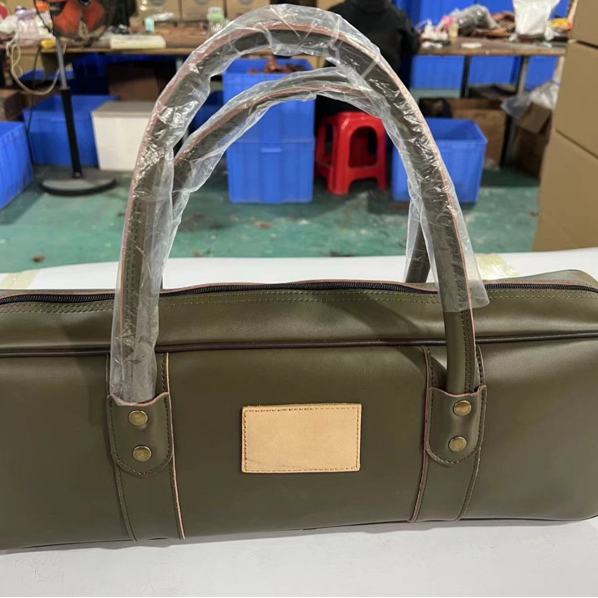 牛皮刀包厨房刀具套装收纳袋户外露营手提包工具袋便携高端真皮包