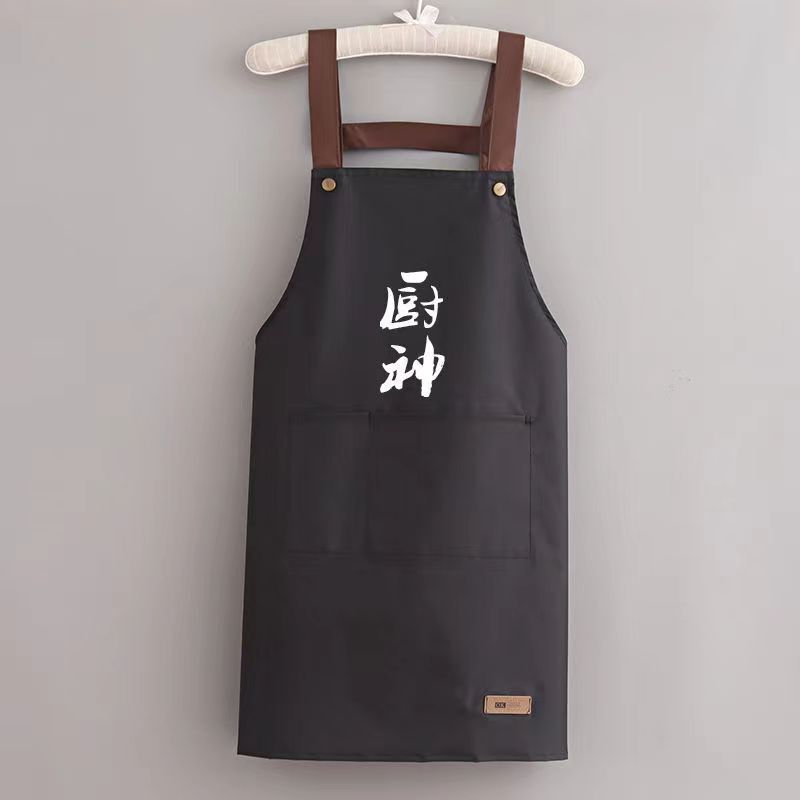 夏の女性料理エプロン家庭用キッチン防水防油薄いタイプ汚れに強い作業服男性はロゴを印刷することができます|undefined