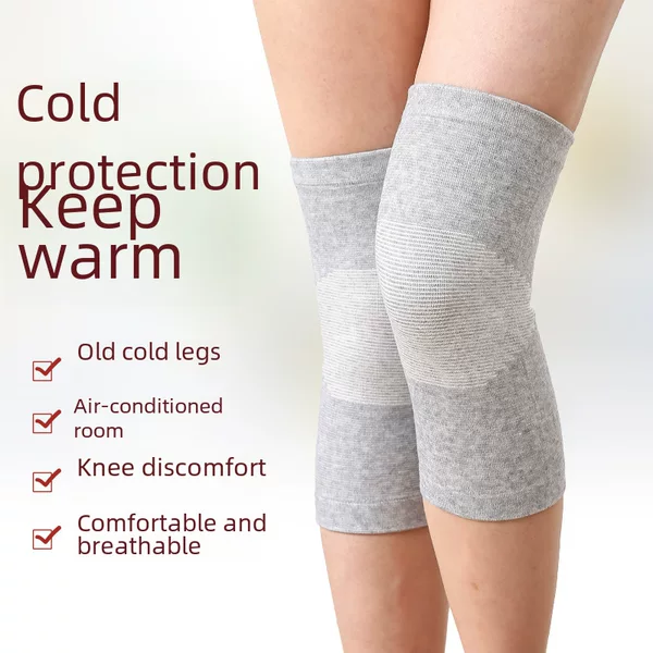 Factory wholesale polyester four-sided bullet knee pads cold-proof warm thin summer air-conditioned room sports health care protectors can be set