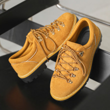 潮男鞋子街头新款圆头皮鞋男英伦风户外登山翻毛皮休闲德比鞋Z606