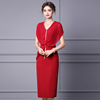 New slim dress red high-end temperament celebrity dress