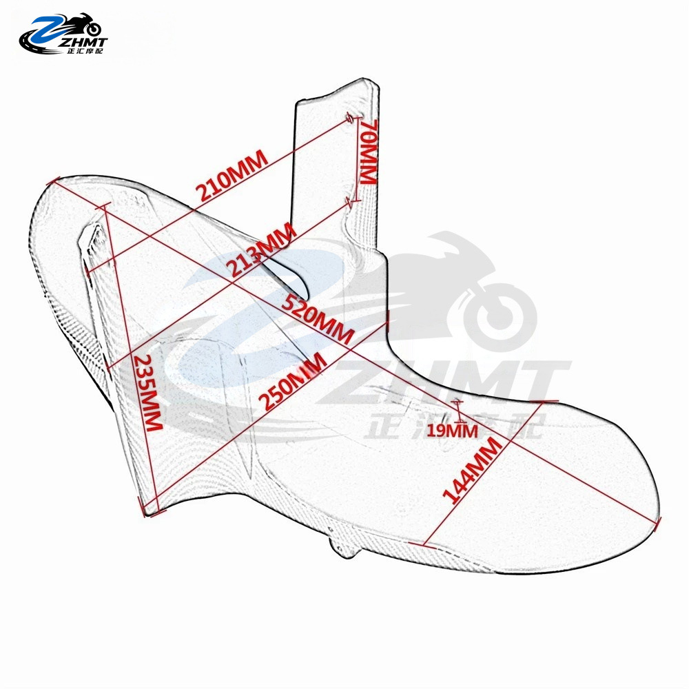 Suitable for Kawasaki Versys650 1000 1100 front fender modification motorcycle front mudguard parts
