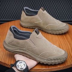 勞保鞋男鞋2023秋季新款軟底軟面休閒一腳蹬男士休閒工作鞋平底鞋