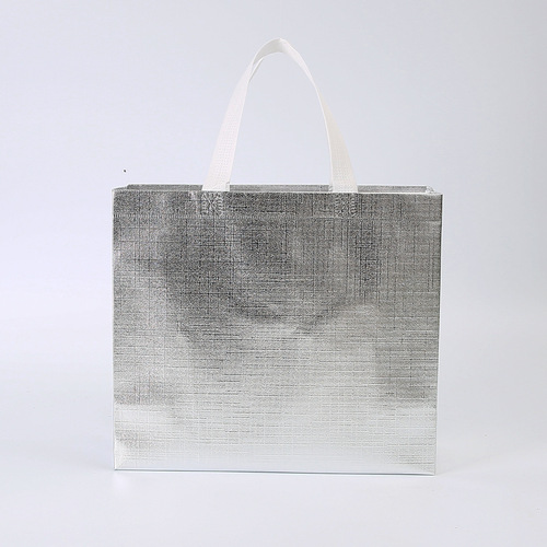 Amazon Currency Rose Gold Laser Bag Heat Pressed Color Printed Laser Advertising Clothing Shopping Non-Woven Bag