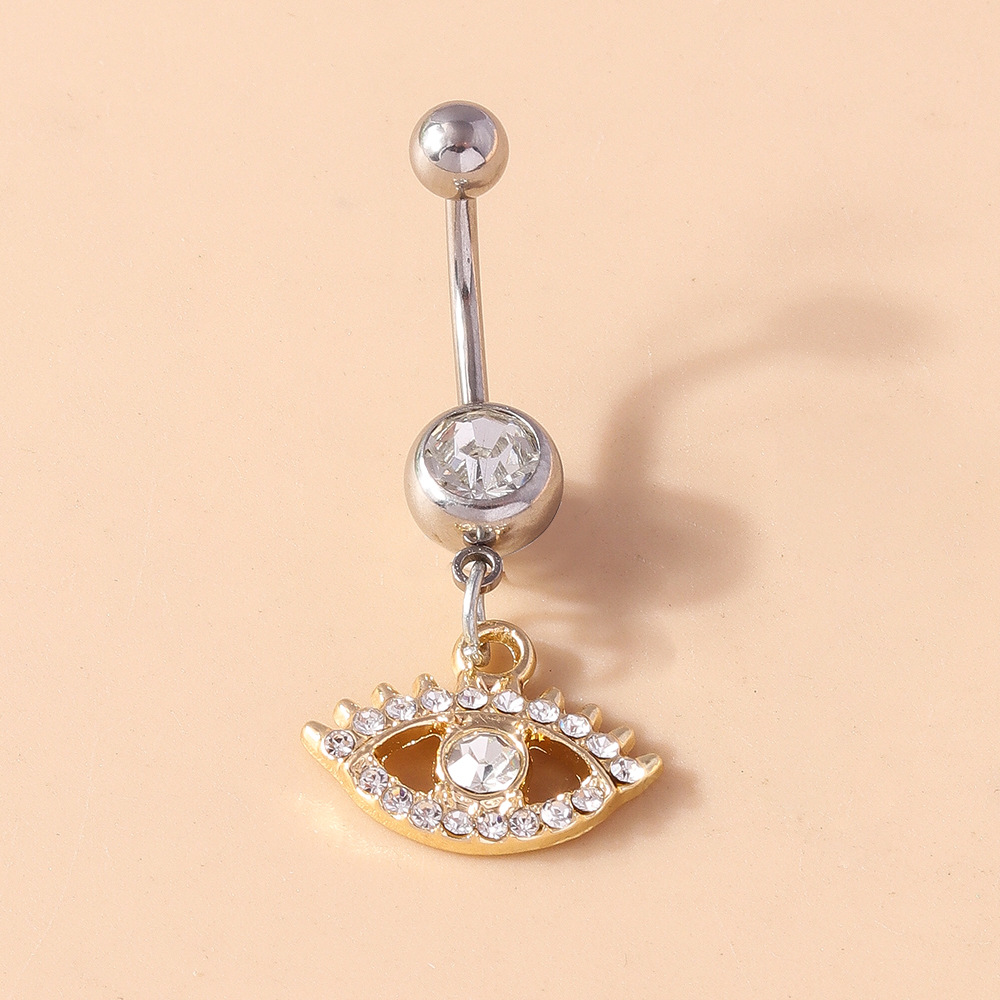 Devil's Eye Belly Button Ring Elegant Navel Piercing For Women_voghion.com