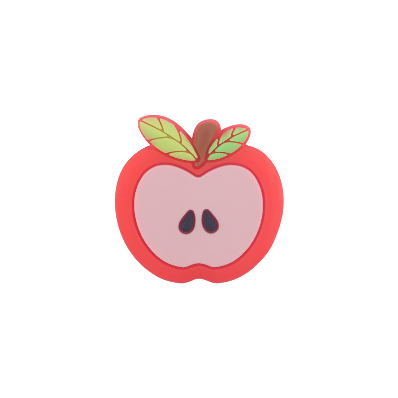 Nuevo bebé suministros de dibujos animados fruta manzana mordedor creativo bebé molar pezón cadena anti-gota cadena Accesorios