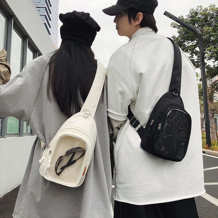 새로운 대용량 어깨 가방 간단한 올 매치 패셔너블 작은 가슴 가방 여자 크로스 바디 가방 소년의 휴대용 보관 가방